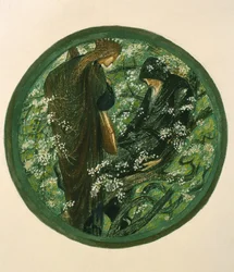 Nimue betovert Merlin, plaat XV uit 